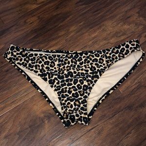 Cheetah Ruched Bikini Bottoms